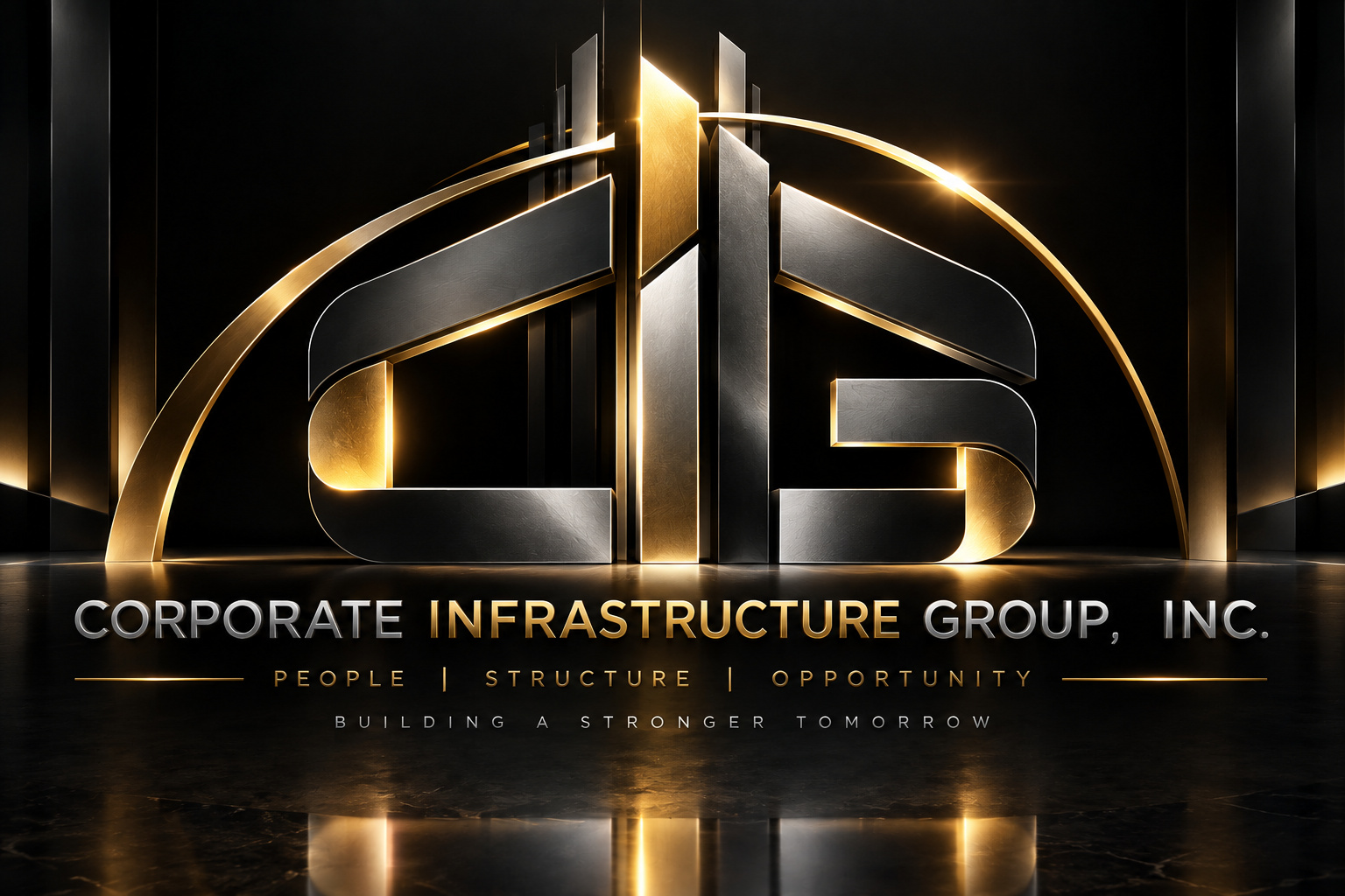 Official CIG architectural emblem and corporate identity artwork